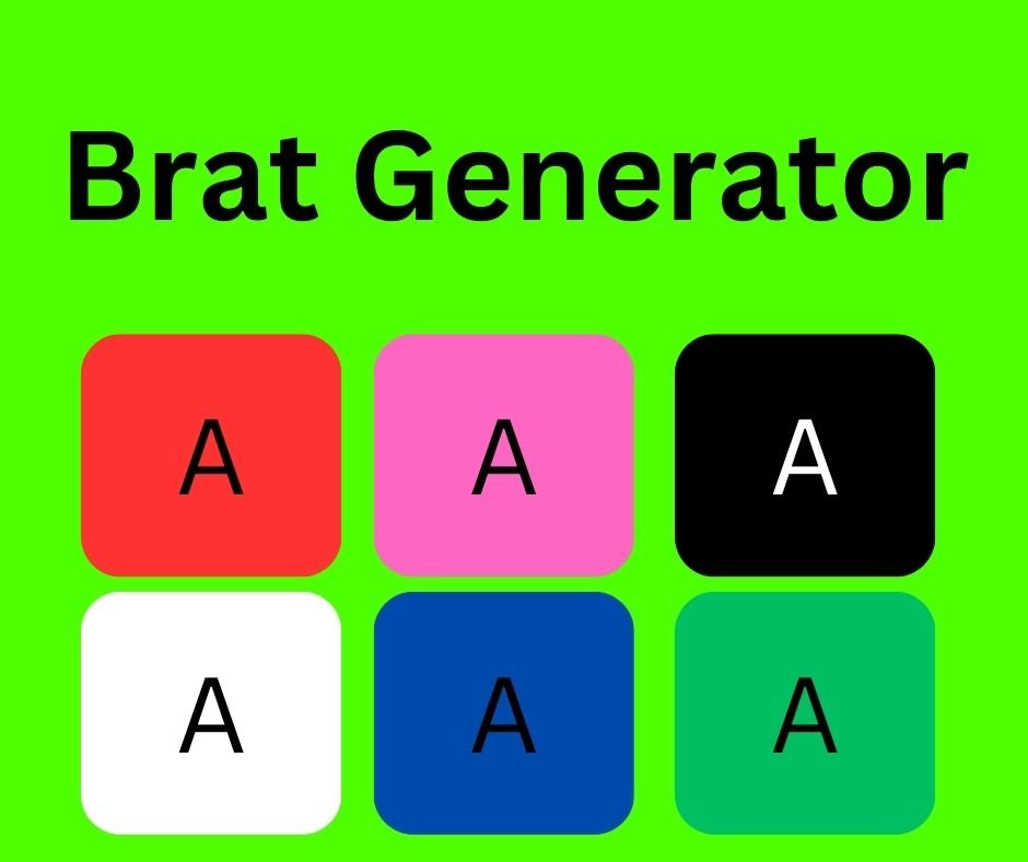 Preview of Brat Generator design tool for Brat Charli XCX album covers